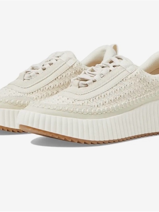 Dolce Vita Shoes - Dolce Vita Cream Woven Platform Sneakers